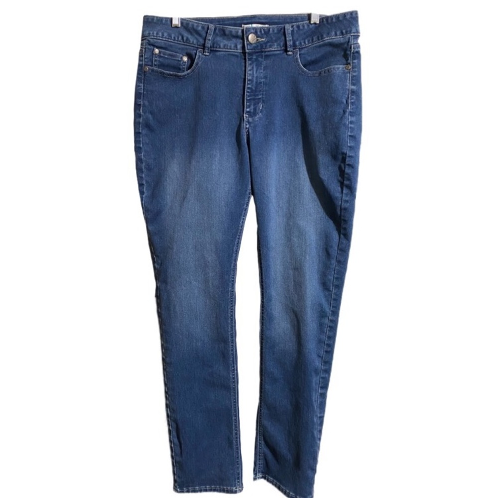 Women’s Plus Lee Mid Rise Skinny Denim Jeans Size 16